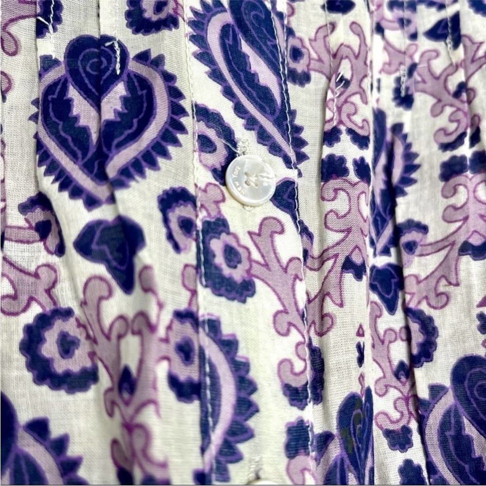 Sea New York Brigitte Border Long Sleeve Romper Size 12 Multicolor Purple NWOT - Picture 11 of 16